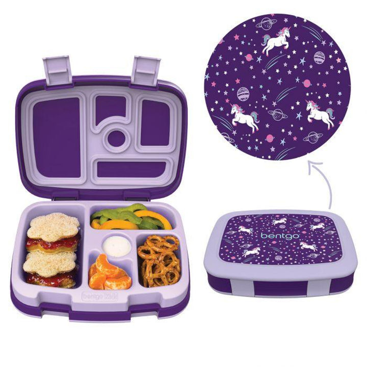 Bentgo Kids Leak-Proof Print Bento Lunch Box Unicorns