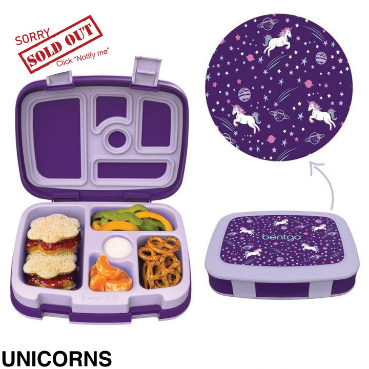 Bentgo Kids Leak-Proof Print Bento Lunch Box Unicorns