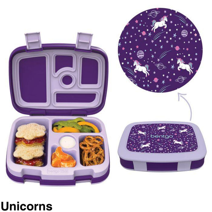 Bentgo Kids Leak-Proof Print Bento Lunch Box Unicorns