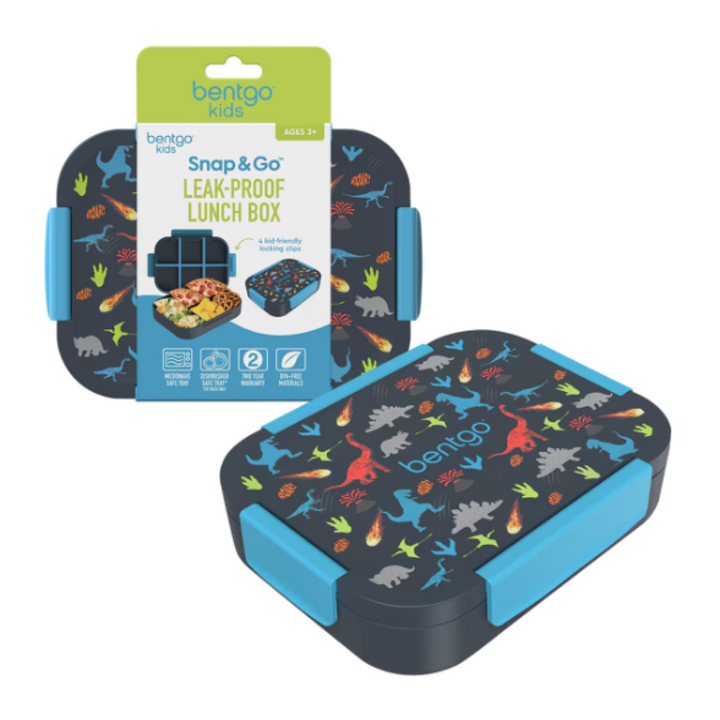 Bentgo Kid’s Snap & Go Lunch Box Dinosaur