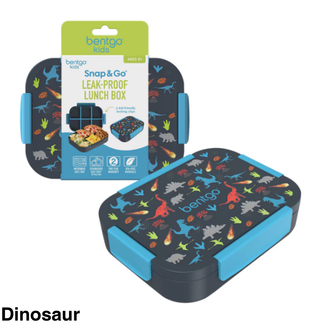 Bentgo Kid’s Snap & Go Lunch Box Dinosaur