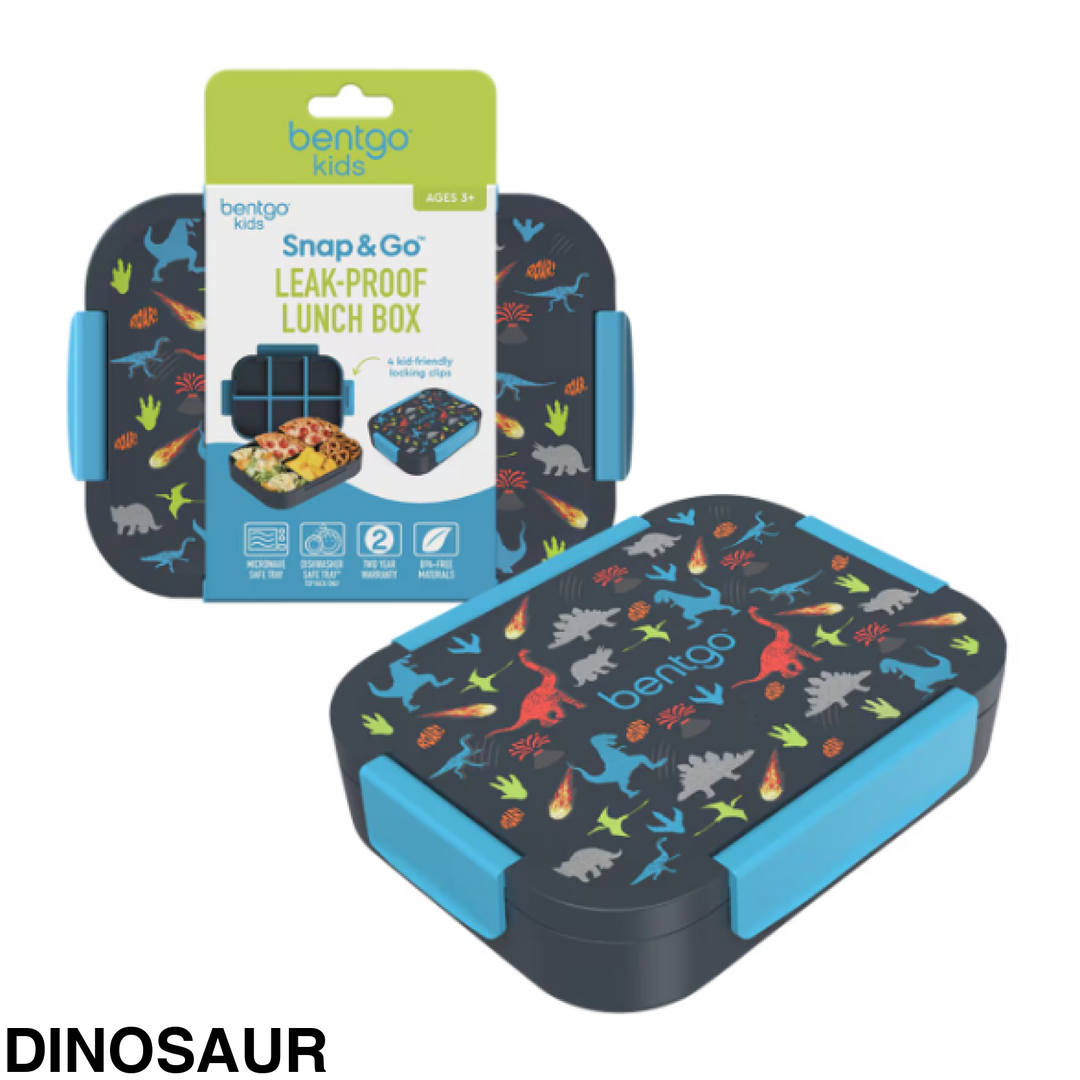 Bentgo Kid’s Snap & Go Lunch Box Dinosaur