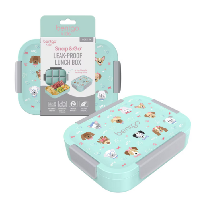 Bentgo Kid’s Snap & Go Lunch Box Puppies