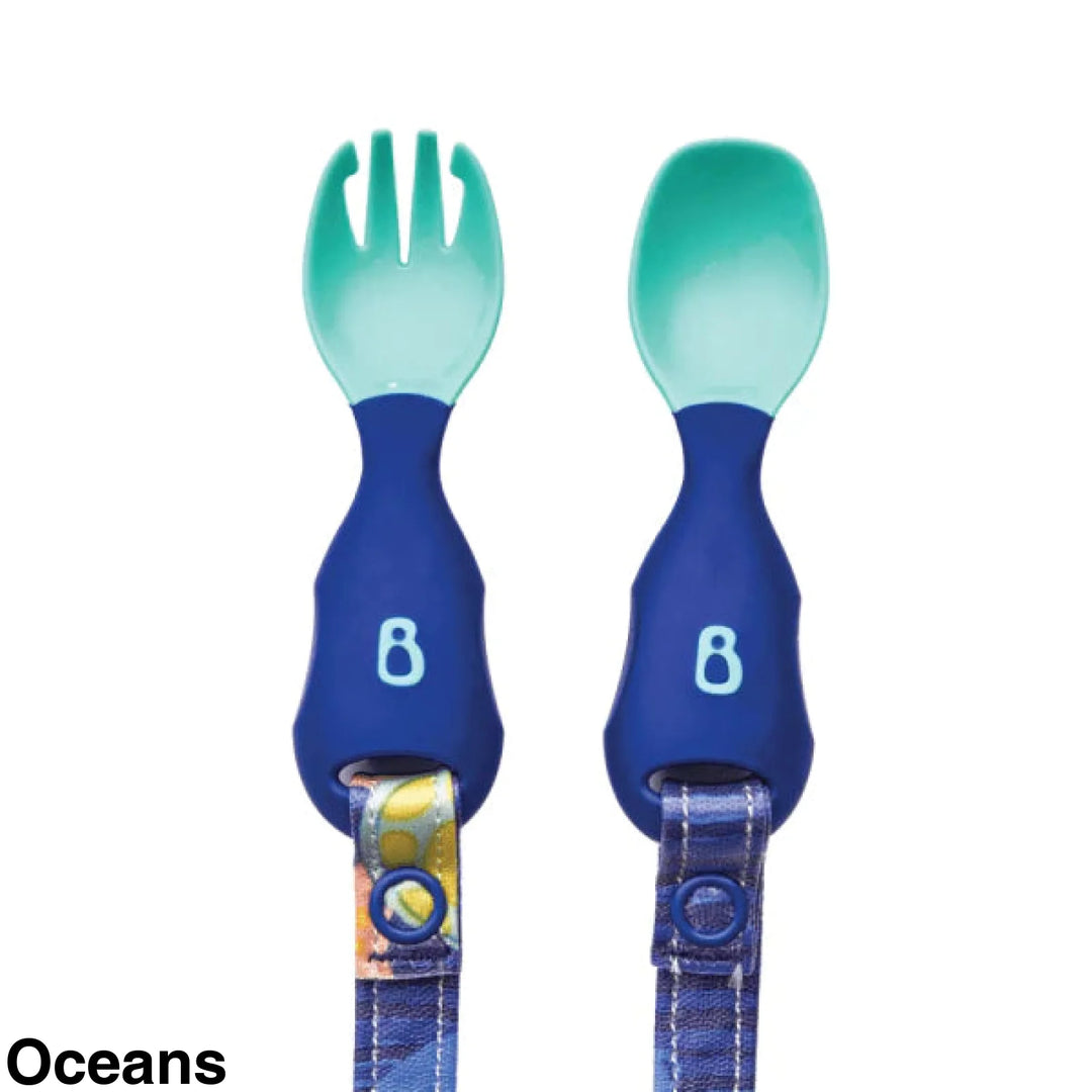 Bibado Attachable Weaning Cutlery Oceans