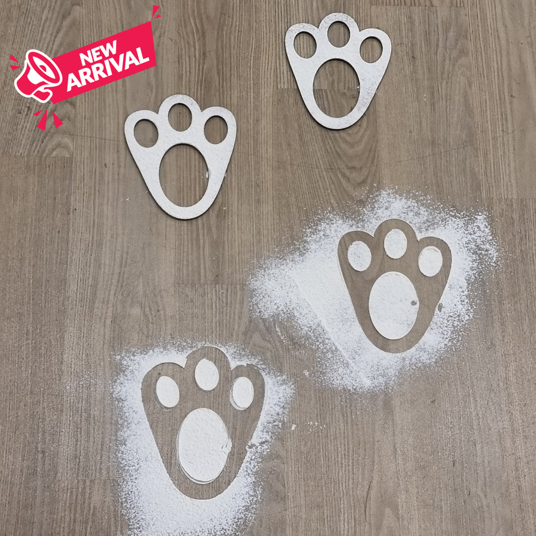 Bunny Feet Stencil