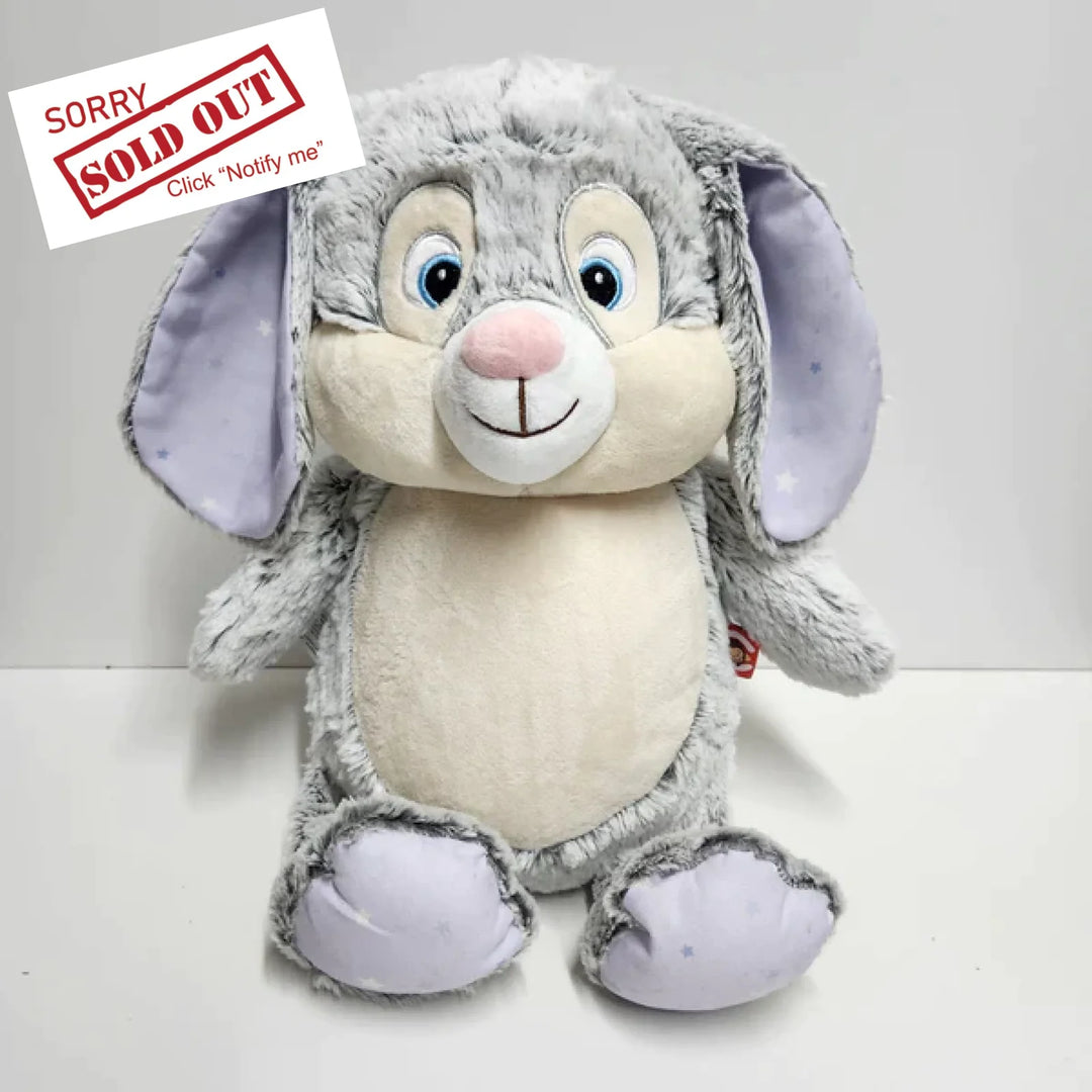 Bunny Grey With Lilac Stars Cubbie