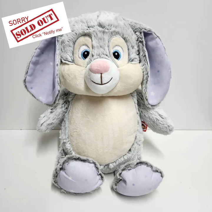Bunny Grey With Lilac Stars Cubbie