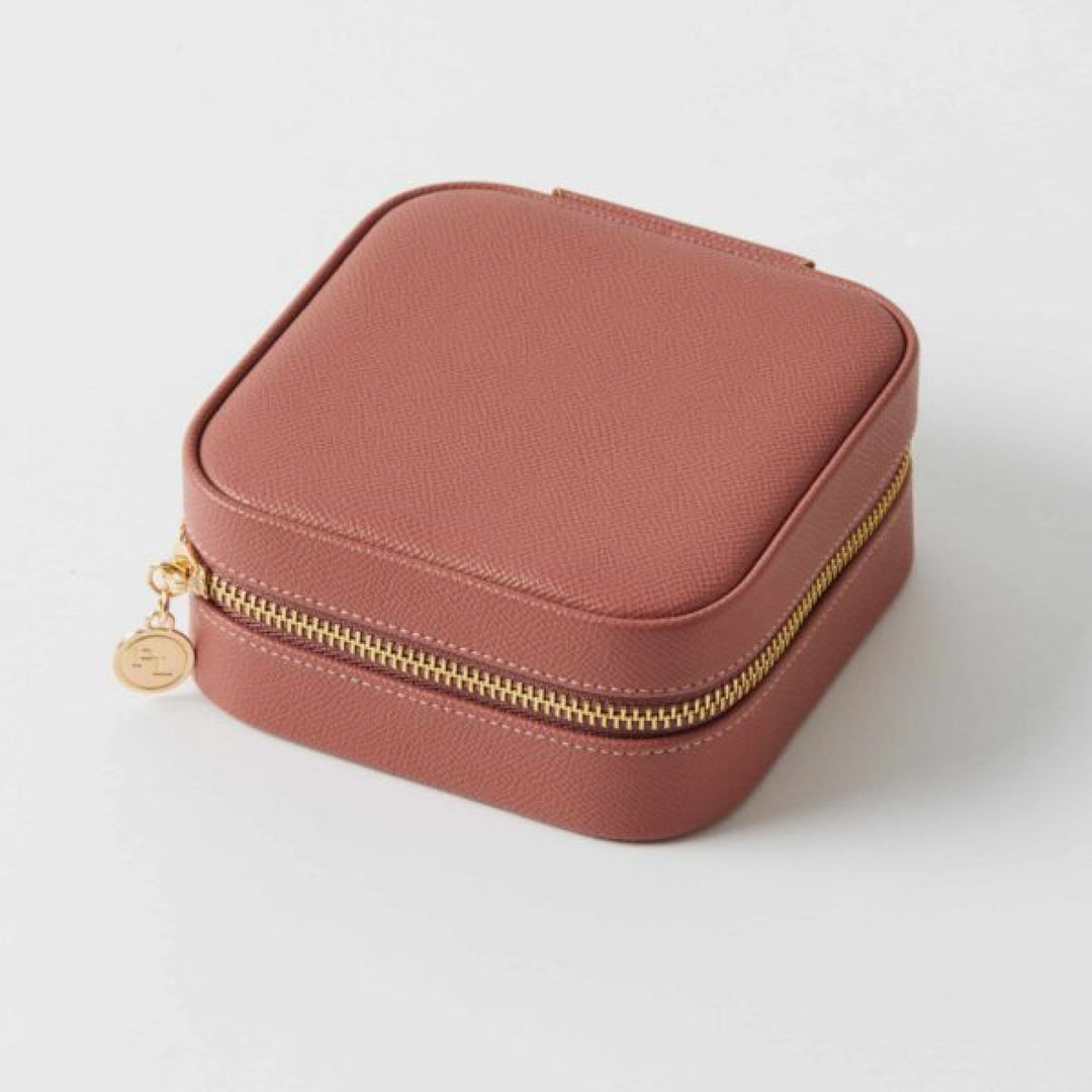 Calla Square Jewellery Case – Rosewood