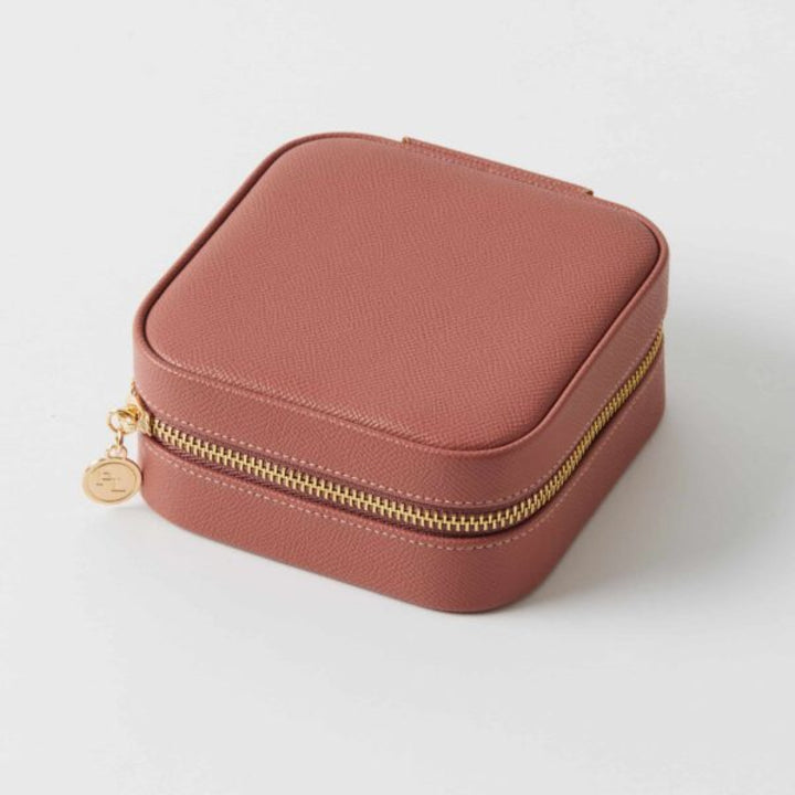 Calla Square Jewellery Case – Rosewood