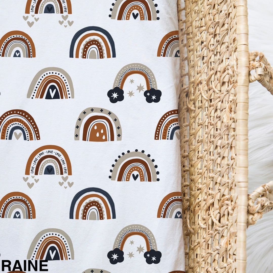 Cotton Jersey Bassinet / Change Mat Cover - Assorted Raine & Covers