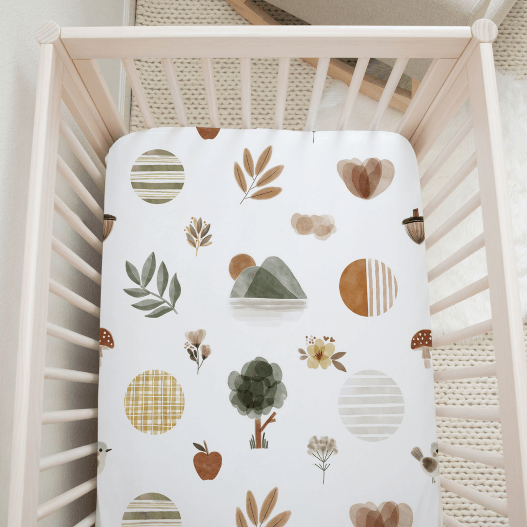 Cotton Jersey Fitted Cot Sheet - Assorted Bohemia Sheets