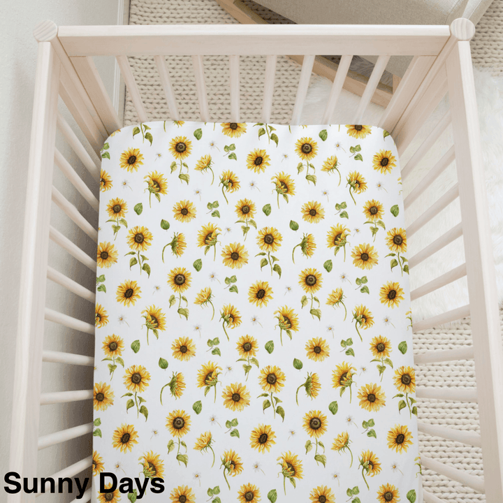 Cotton Jersey Fitted Cot Sheet - Assorted Sunny Days Sheets