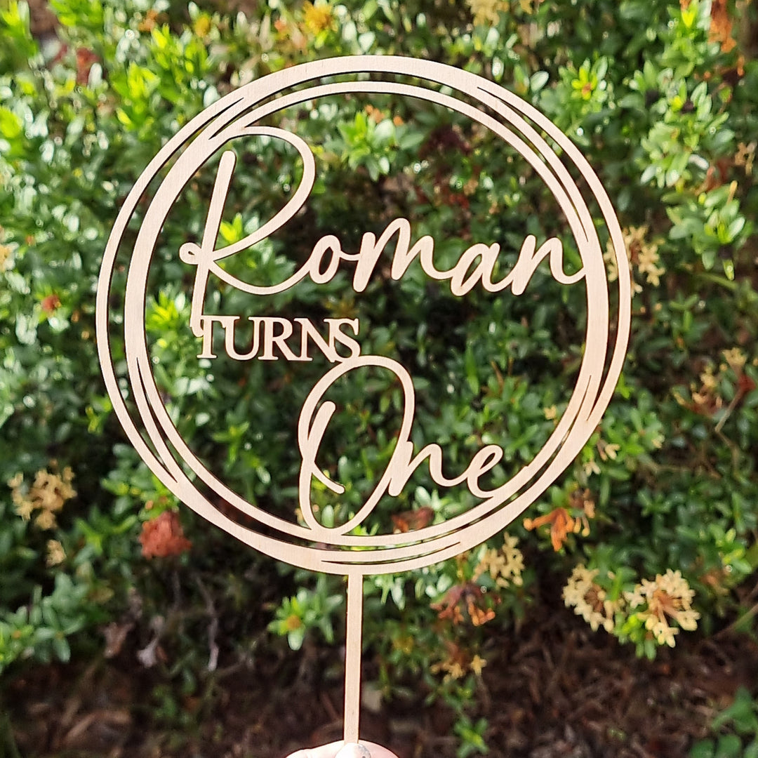 Custom Acrylic Cake Topper