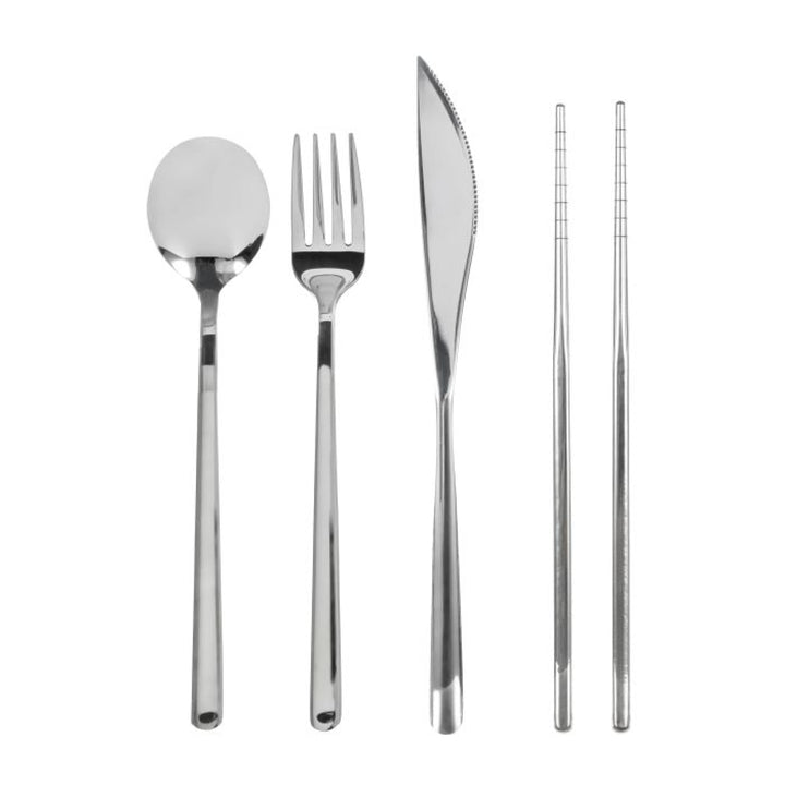 Davis & Waddell Saltara Stainless Steel Picnic Cutlery with Case