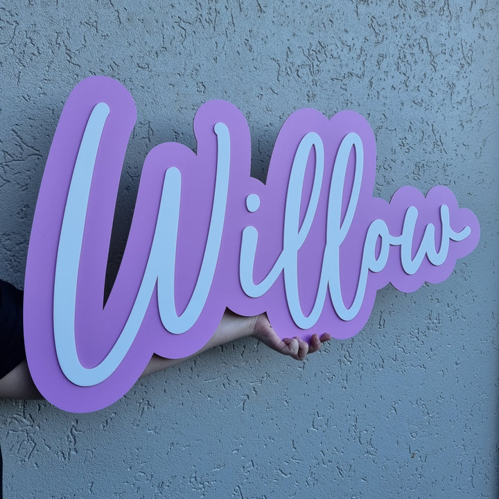 Double Layered Acrylic Name Plaque