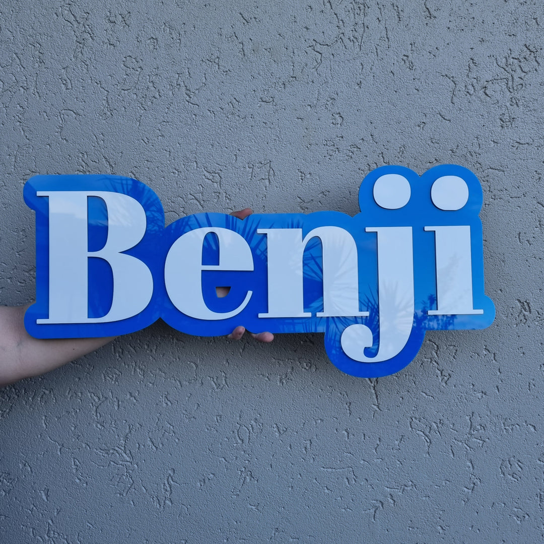 Double Layered Acrylic Name Plaque