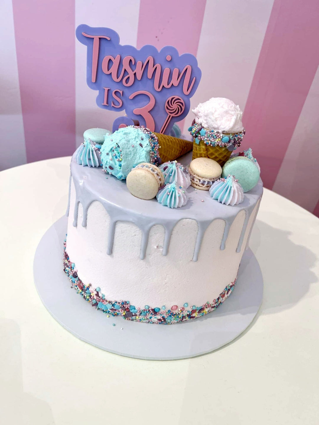 Double Layered Custom Acrylic Cake Topper