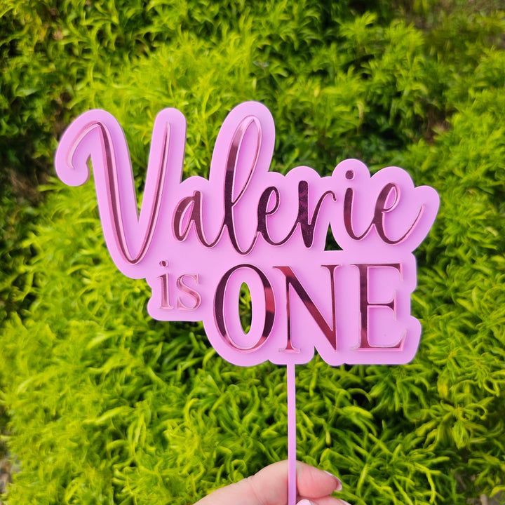 Double Layered Custom Acrylic Cake Topper