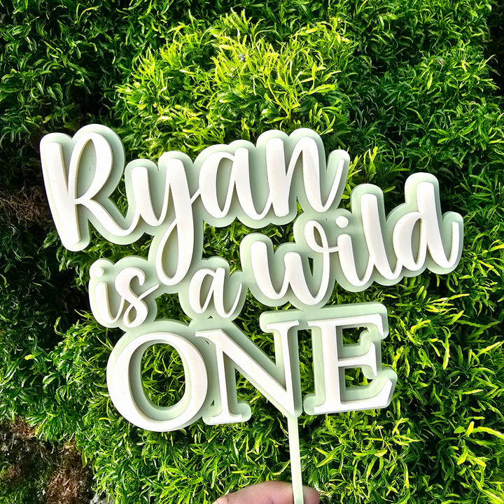 Double Layered Custom Acrylic Cake Topper