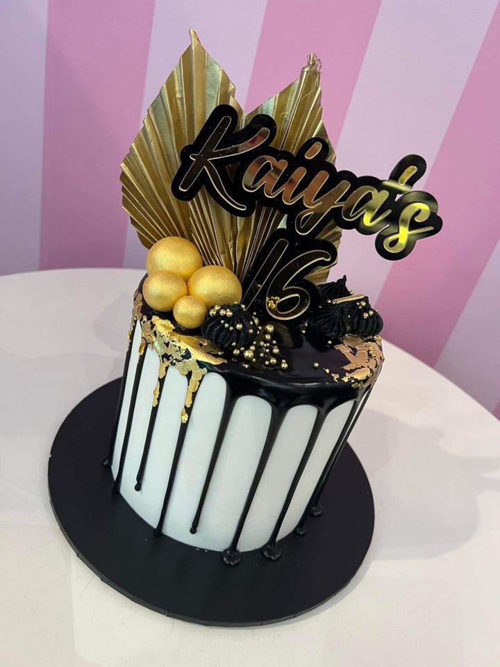 Double Layered Custom Acrylic Cake Topper