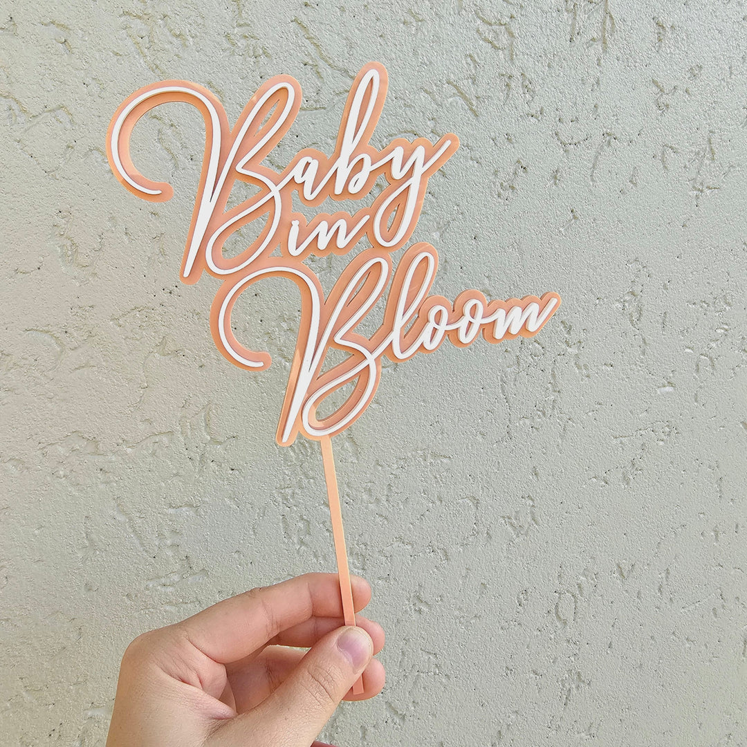 Double Layered Custom Acrylic Cake Topper