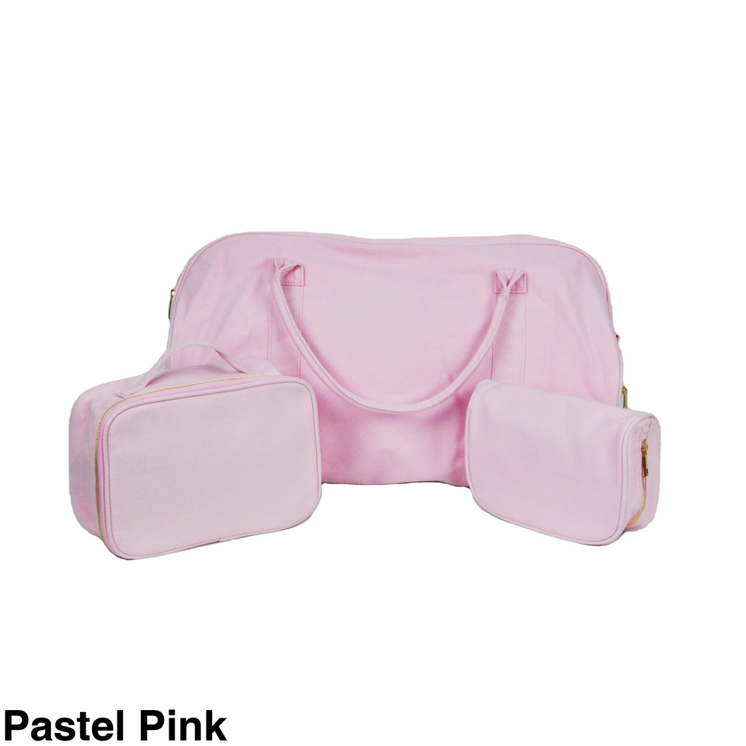 Duffle Bag and Travel Gift Set Pastel Pink