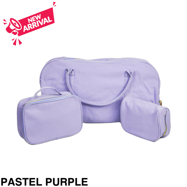 Duffle Bag and Travel Gift Set Pastel Purple