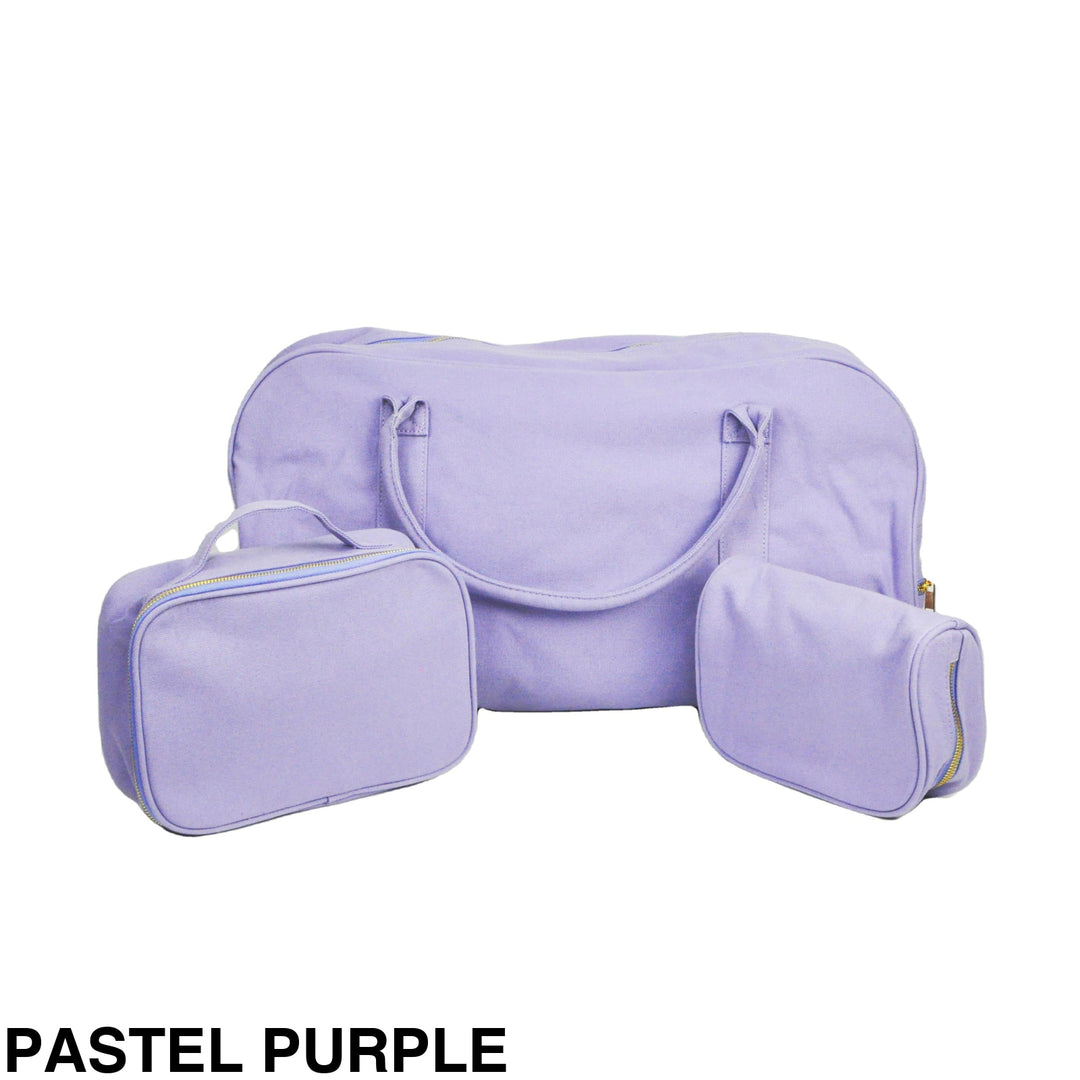Duffle Bag and Travel Gift Set Pastel Purple