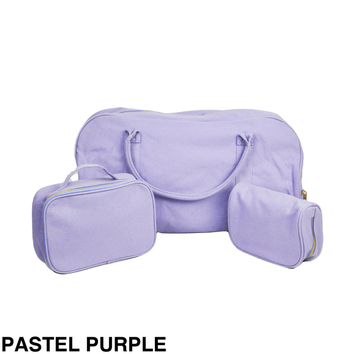 Duffle Bag and Travel Gift Set Pastel Purple