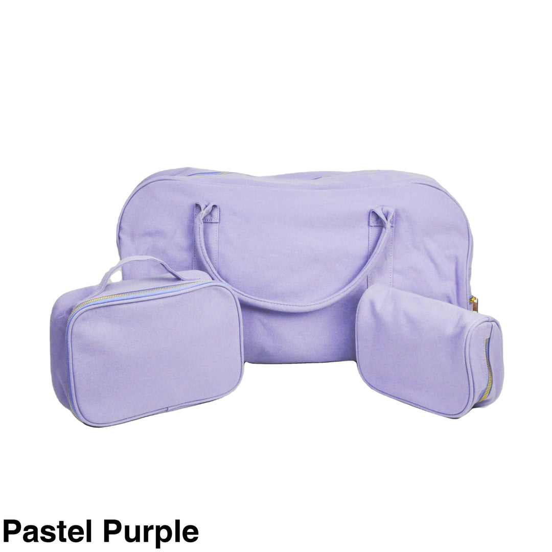 Duffle Bag and Travel Gift Set Pastel Purple