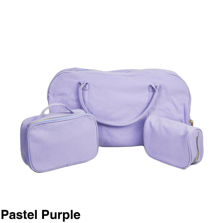 Duffle Bag and Travel Gift Set Pastel Purple