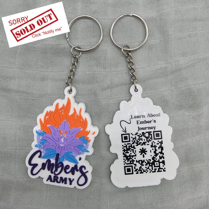 Ember Lily Keyring