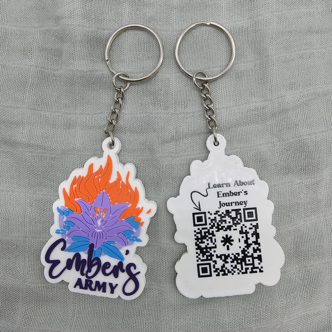 Ember Lily Keyring