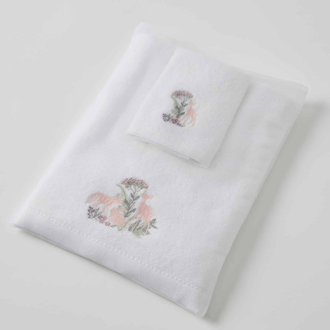 Embroidered Baby Towel & Face Washer Gift Set Earth Spirit