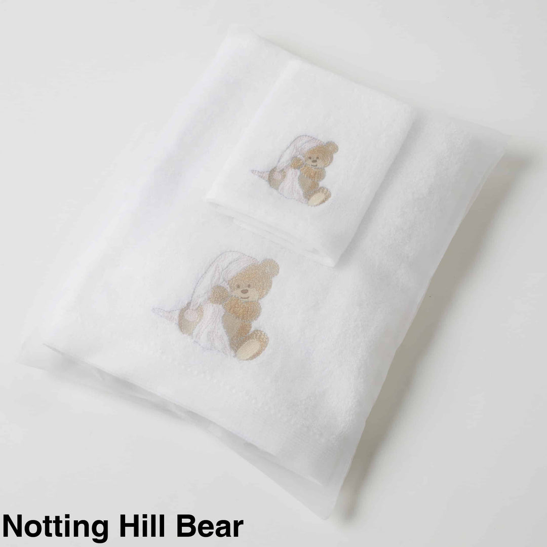 Embroidered Baby Towel & Face Washer Gift Set Notting Hill Bear