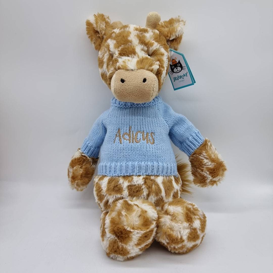 Embroidered Jumper For Jellycat Medium Bashful