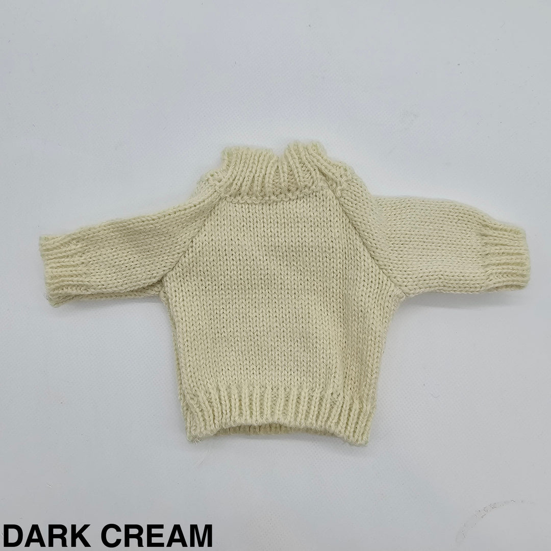 Embroidered Jumper For Jellycat Medium Bashful Dark Cream