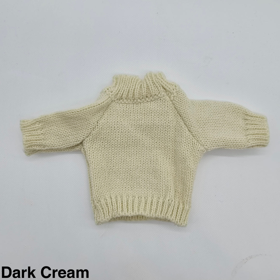 Embroidered Jumper For Jellycat Medium Bashful Dark Cream