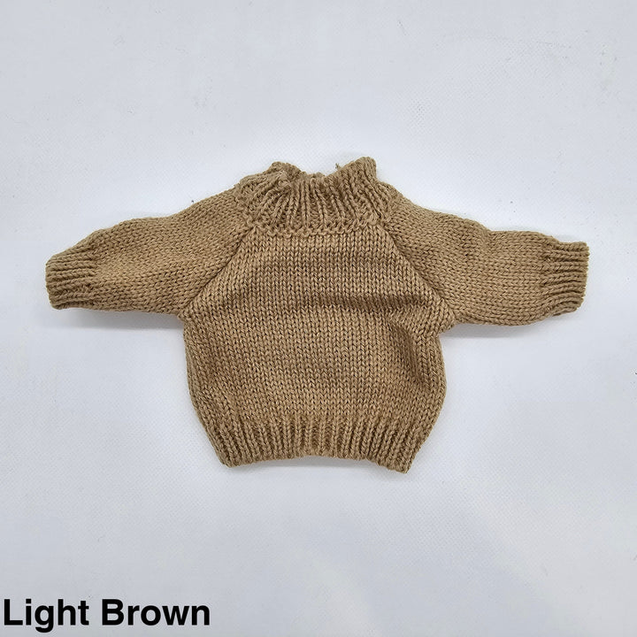 Embroidered Jumper For Jellycat Medium Bashful Light Brown