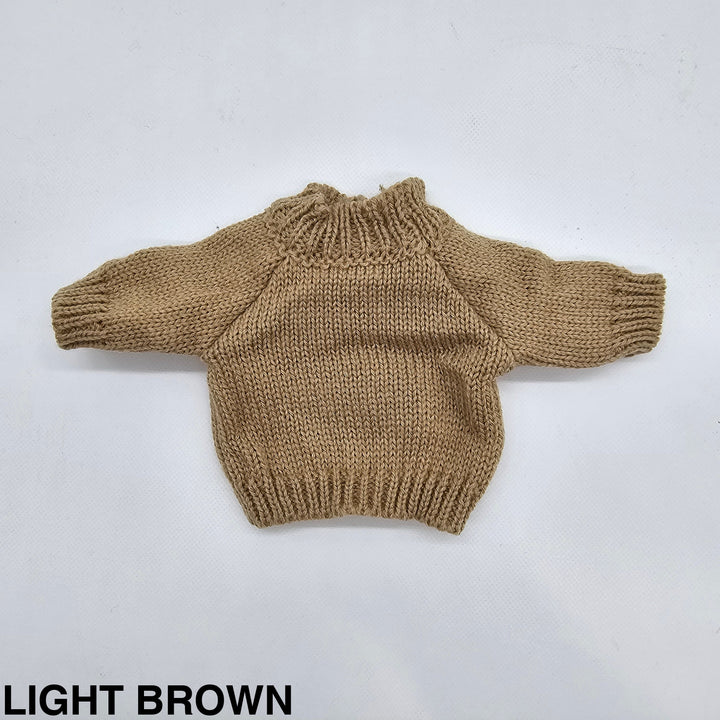 Embroidered Jumper For Jellycat Medium Bashful Light Brown