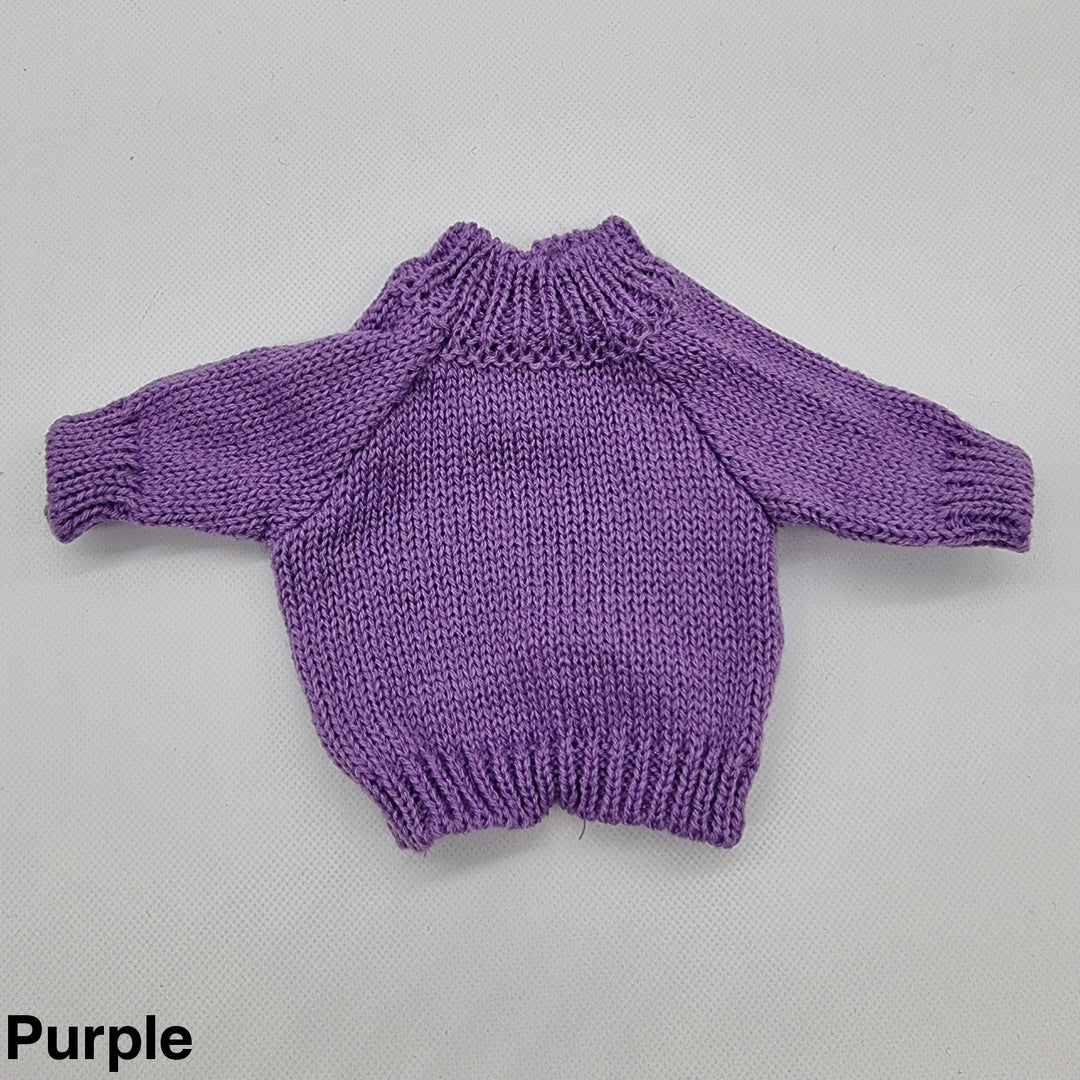 Embroidered Jumper For Jellycat Medium Bashful Purple