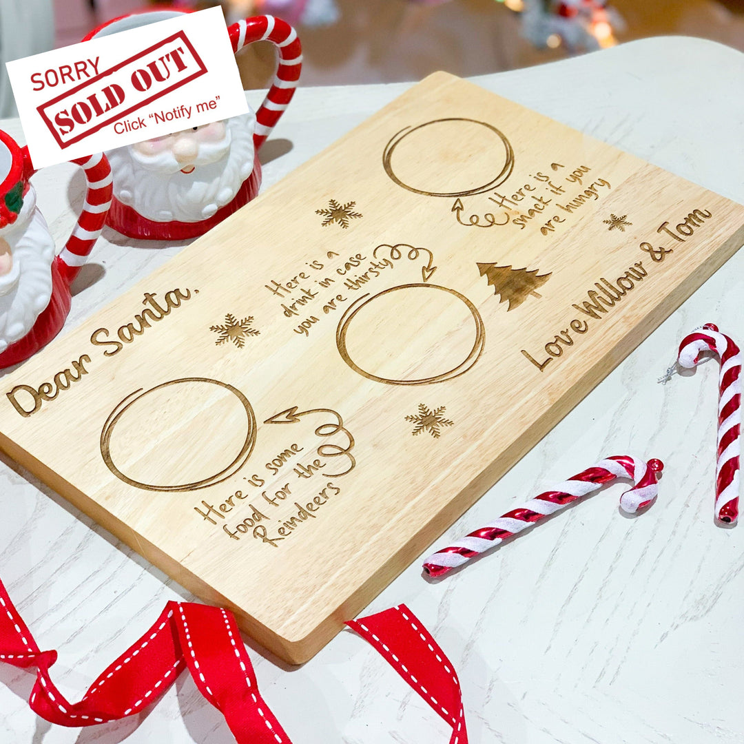 Engraved Santa Board