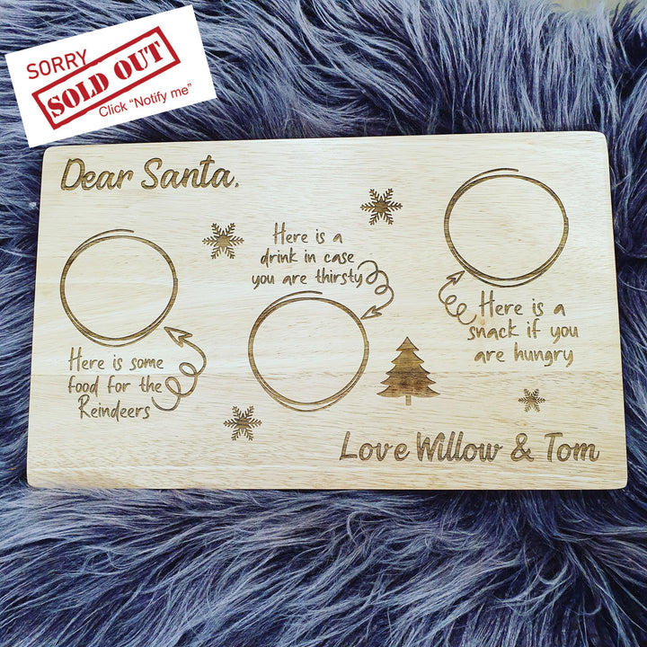 Engraved Santa Board