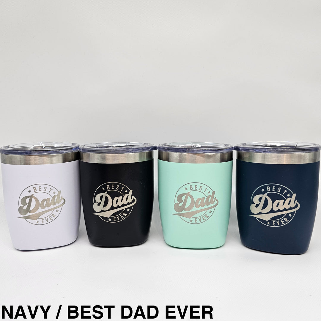 Father’s Day Insulated 300Ml Tumbler Navy / Best Dad Ever