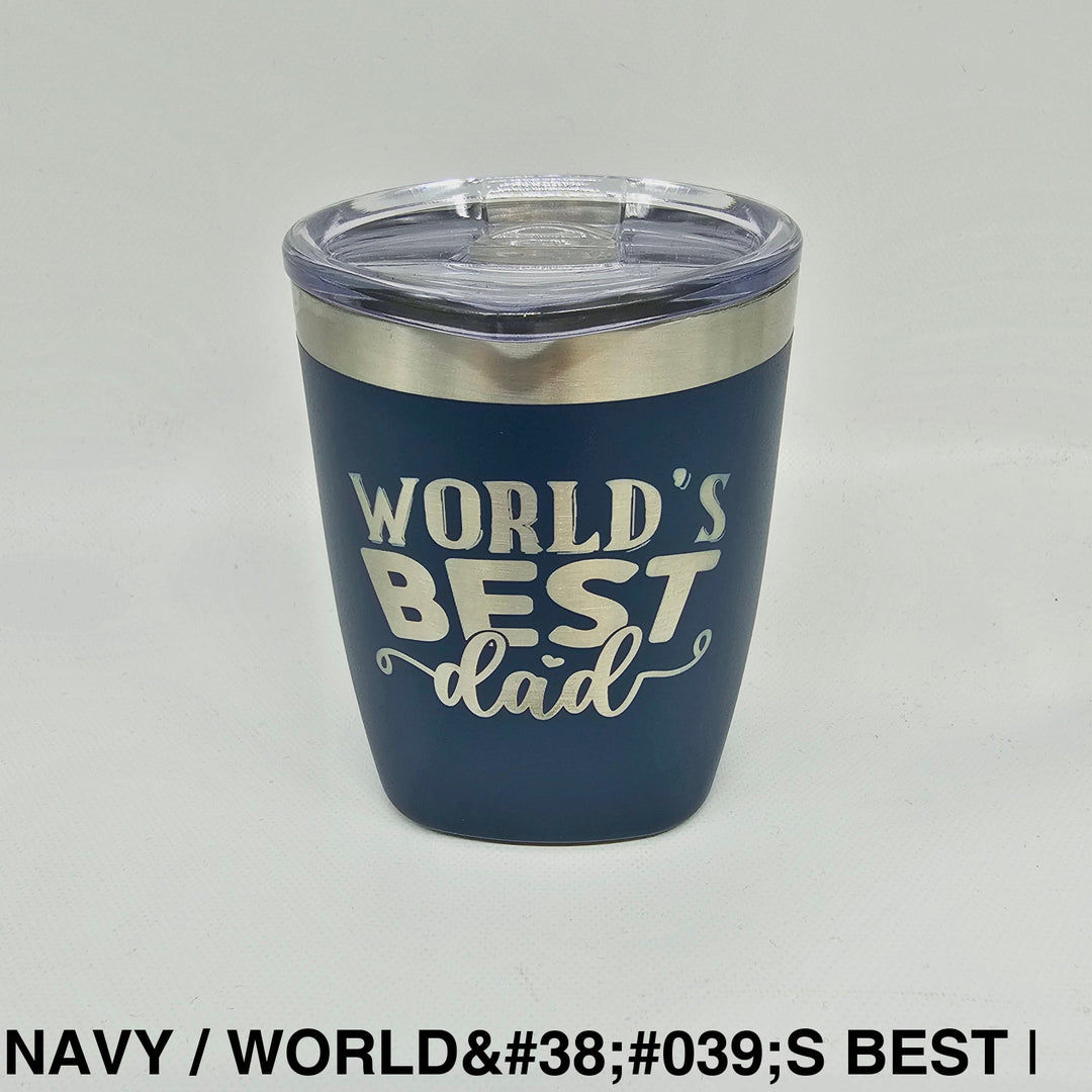 Father’s Day Insulated 300Ml Tumbler Navy / World’s Best Dad