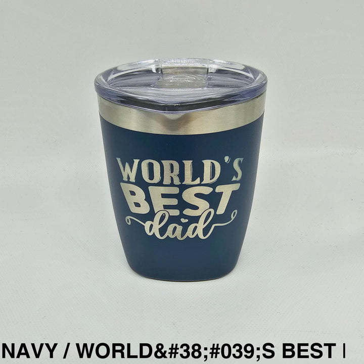 Father’s Day Insulated 300Ml Tumbler Navy / World’s Best Dad