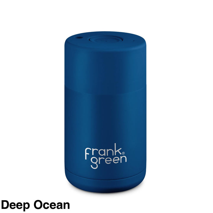 Frank Green 10Oz Stainless Steel Ceramic Reusuable Cup Deep Ocean