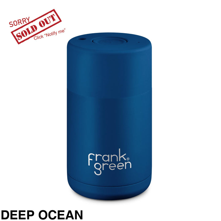 Frank Green 10Oz Stainless Steel Ceramic Reusuable Cup Deep Ocean