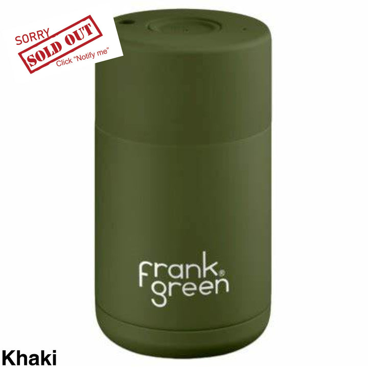 Frank Green 10Oz Stainless Steel Ceramic Reusuable Cup Khaki