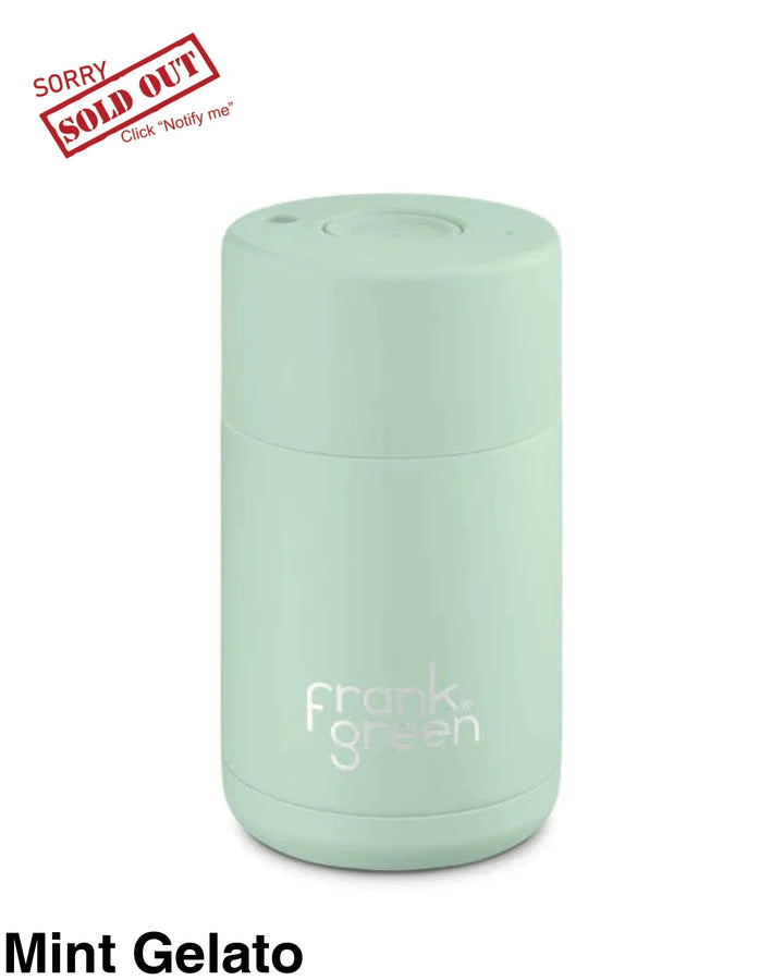 Frank Green 10Oz Stainless Steel Ceramic Reusuable Cup Mint Gelato